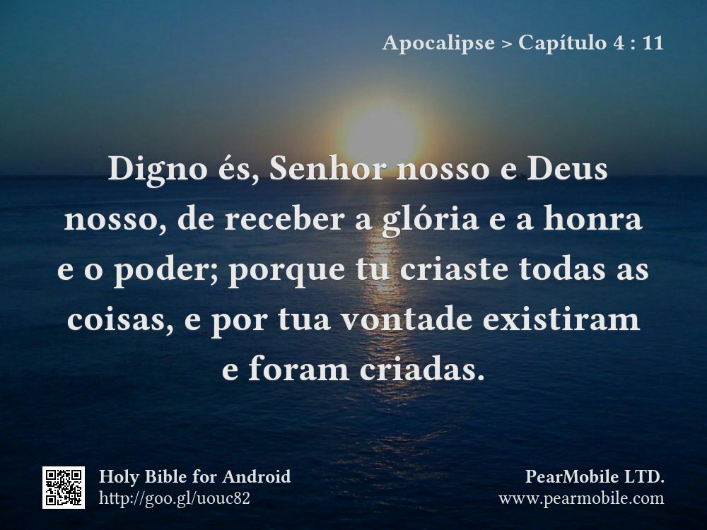 Apocalipse, Capítulo 4:11